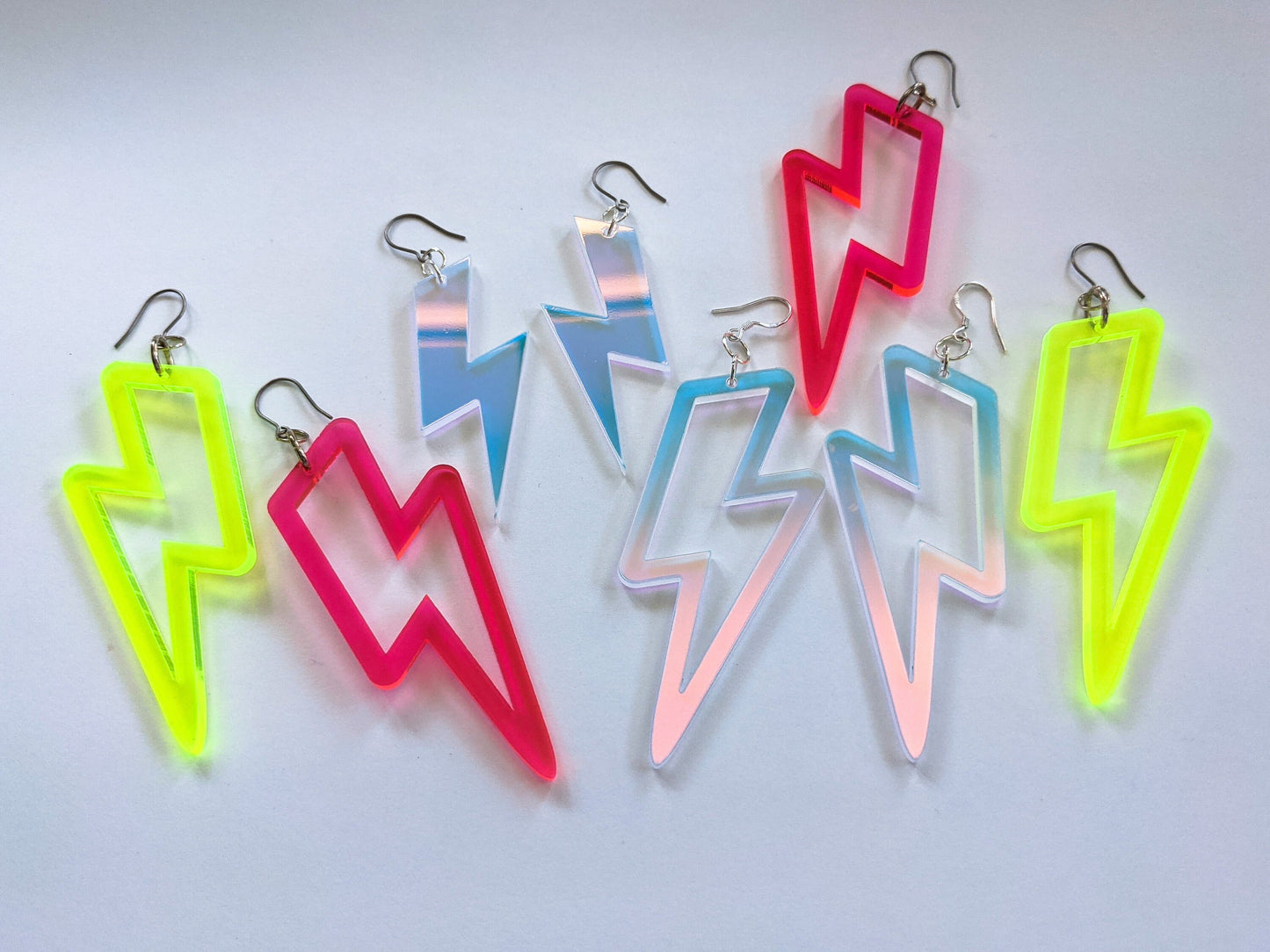 Lightning Bolt SVG Lasercut Glowforge Earring File - Digital Download ONLY