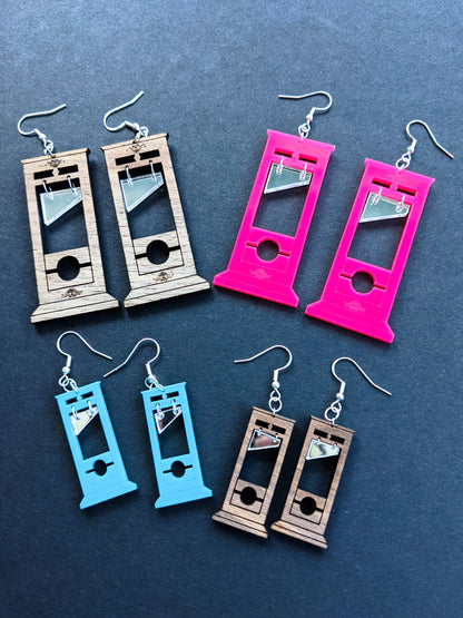 Guillotine Earrings SVG Lasercutting Glowforge File - Digital Download ONLY