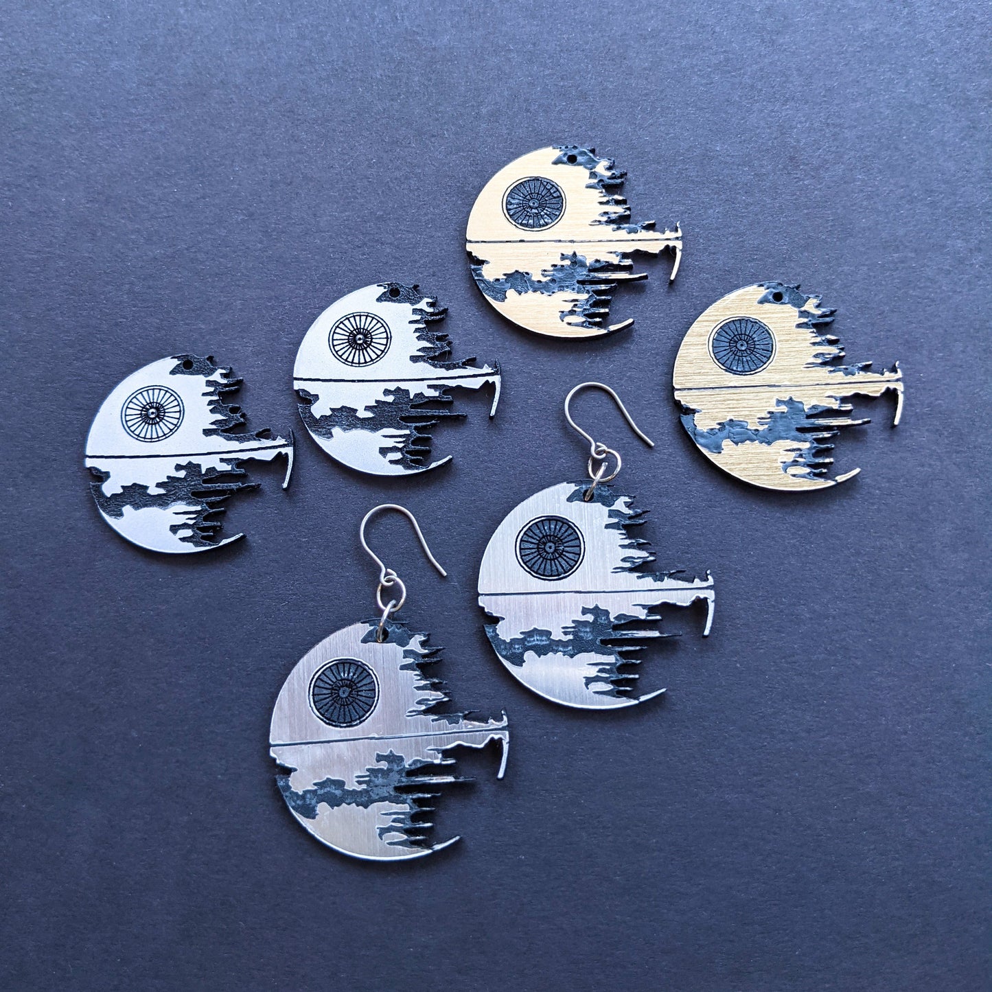 Deathstar Star Wars Jewelry SVG Lasercut Glowforge File - Digital Download ONLY