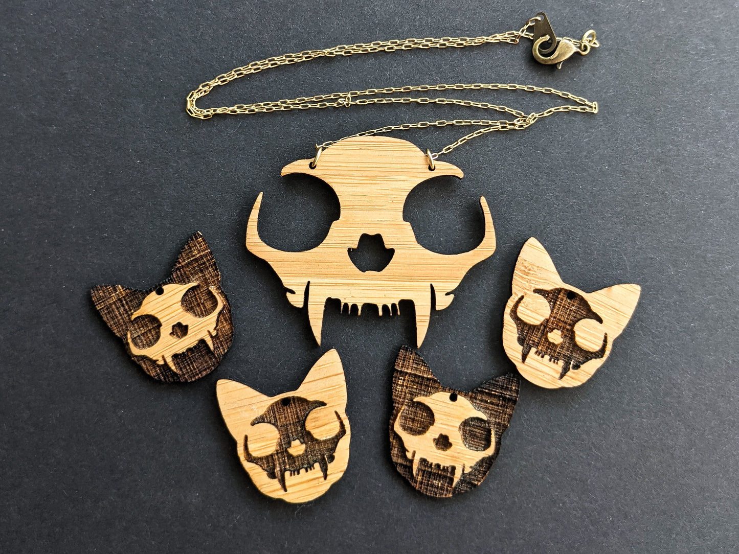 Kitten Skull Pack SVG Lasercut Glowforge File - Digital Download ONLY