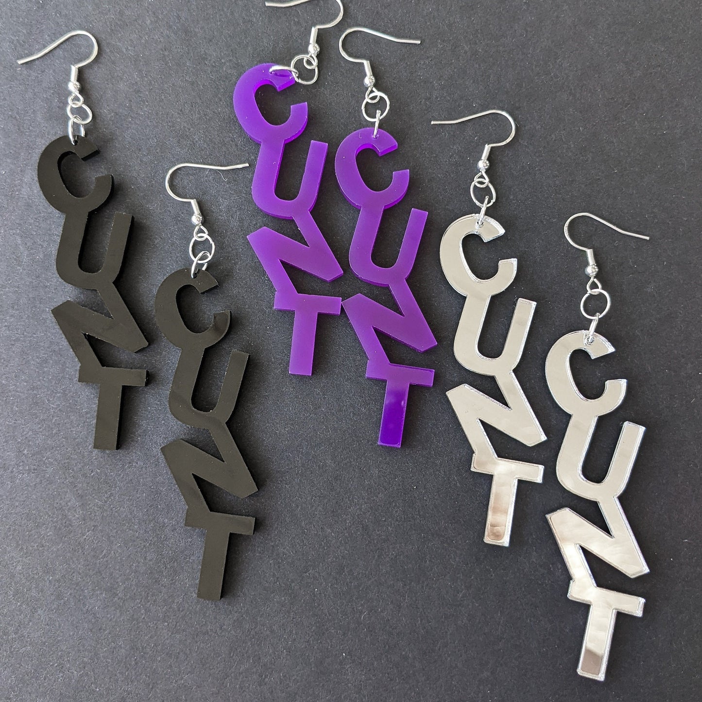 Cunt Dangle Earring SVG Lasercut Glowforge File - Digital Download ONLY