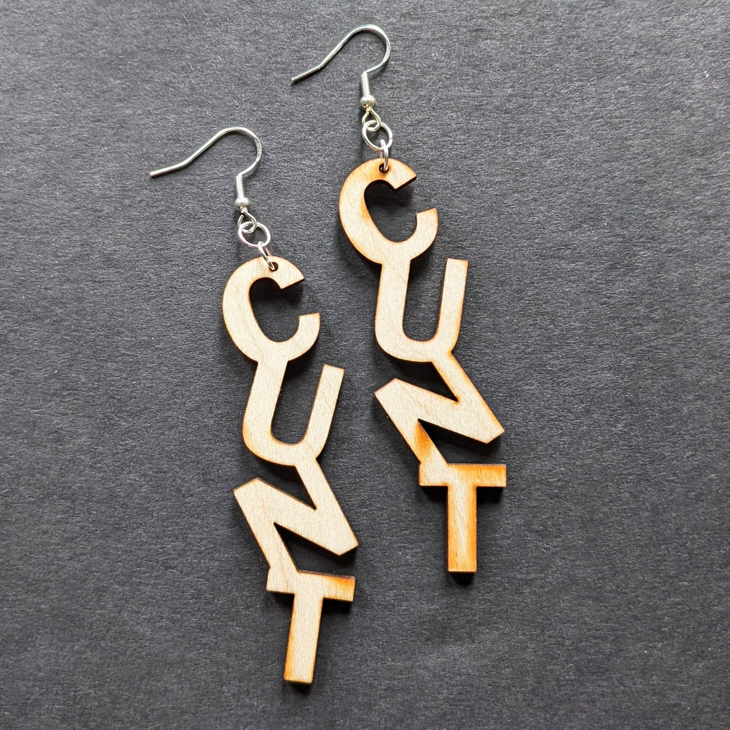 Cunt Dangle Earring SVG Lasercut Glowforge File - Digital Download ONLY